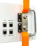 This is what the bus bar stackup looks like when put on the front of the battery